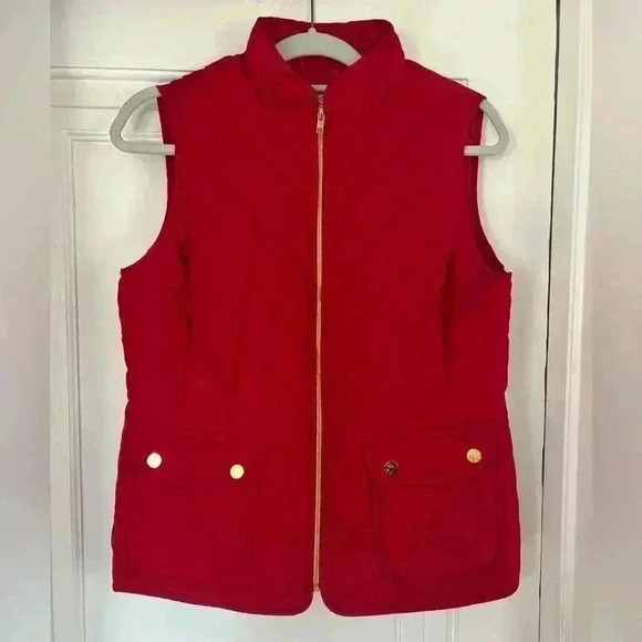 St. John’s Bay Red Quilted Puffer Vest – Women’s Size M - Picture 4 of 11